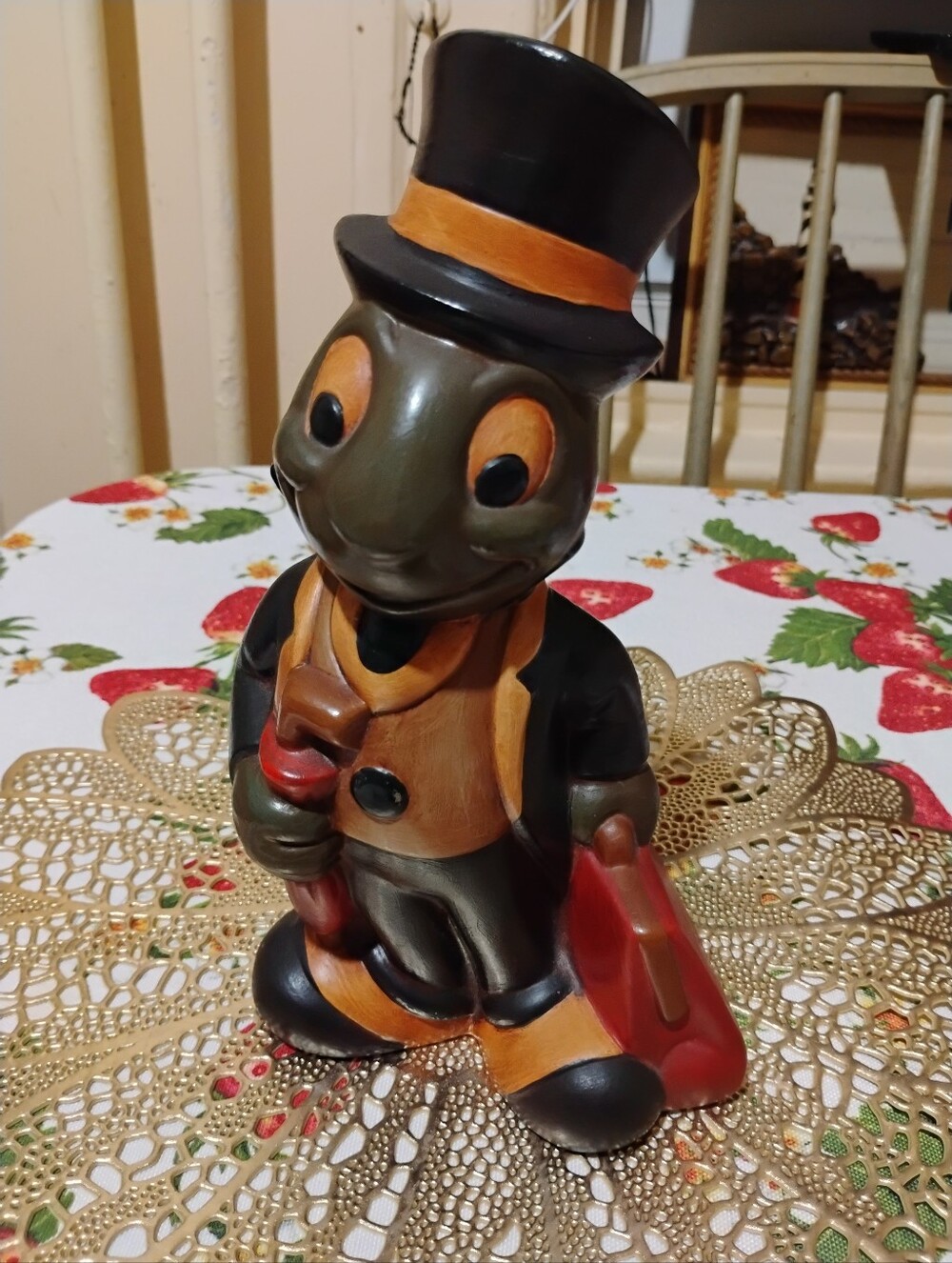 Vintage Walt Disney Prod Jiminy Cricket Figurine